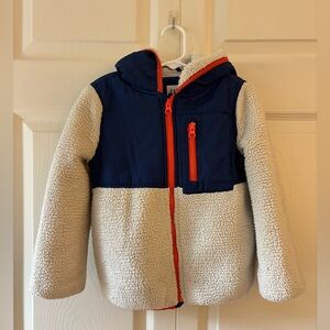 GAP Kids Navy and Gray Jacket Coat with Hood Sz XS (4-5)